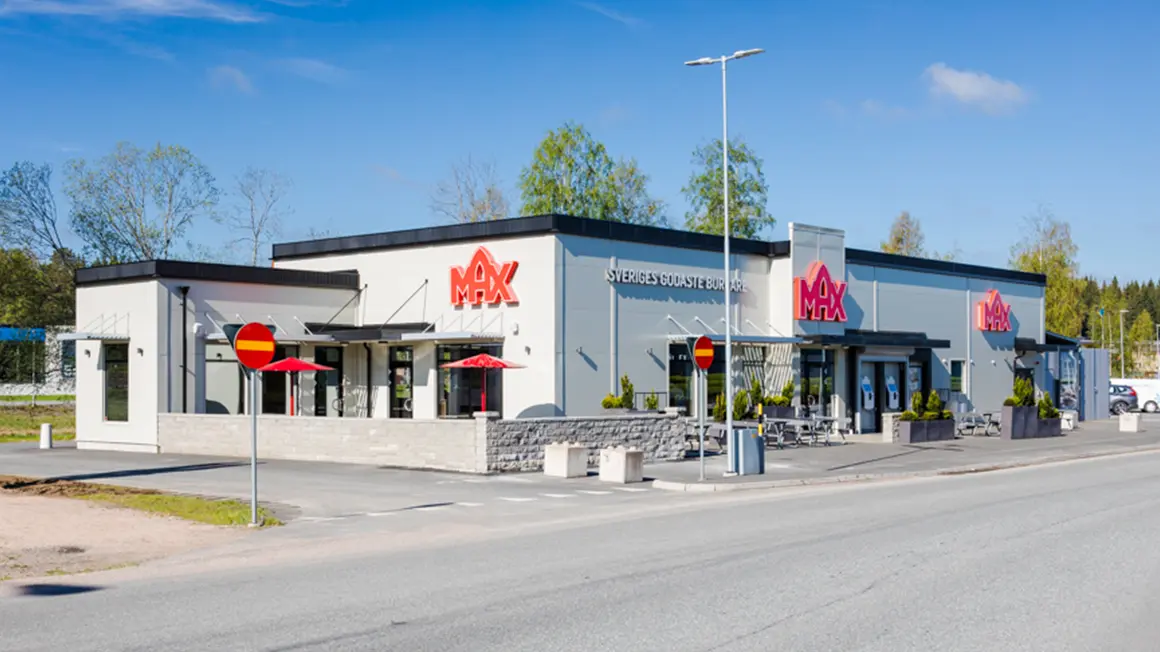 MAX drive thru och fasad